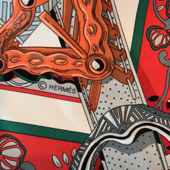 Hermes Le Song De La Licorne Scarf 90 silk - Picture 6 of 7